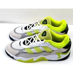 Adidas Originals Niteball II White Solar Yellow GX0774 Low MEN\'S Size 11.5 Size 11 - Adidas Niteball 2 White Solar Yellow for sale  main image 3